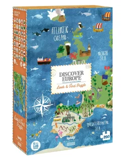 Clearance Puzzel Discover Europe 200 pcs Legpuzzels