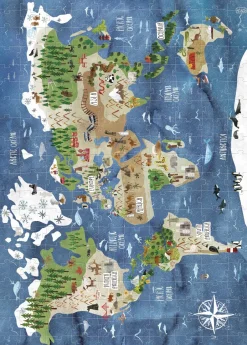 Outlet Puzzel Discover the World 200 pcs Legpuzzels