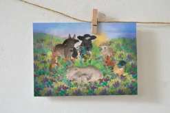 Clearance Ansichtkaart Lammetje geboren Wenskaarten