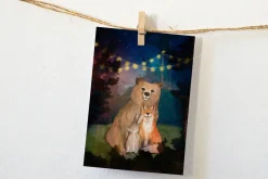 Hot Ansichtkaart Knuffelende Dieren Wenskaarten