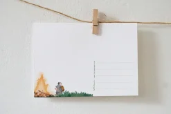 Outlet Ansichtkaart Kampvuur met Wilde Dieren Wenskaarten