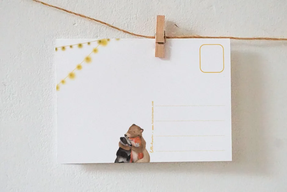 Best Ansichtkaart Lekker knuffelen Wenskaarten