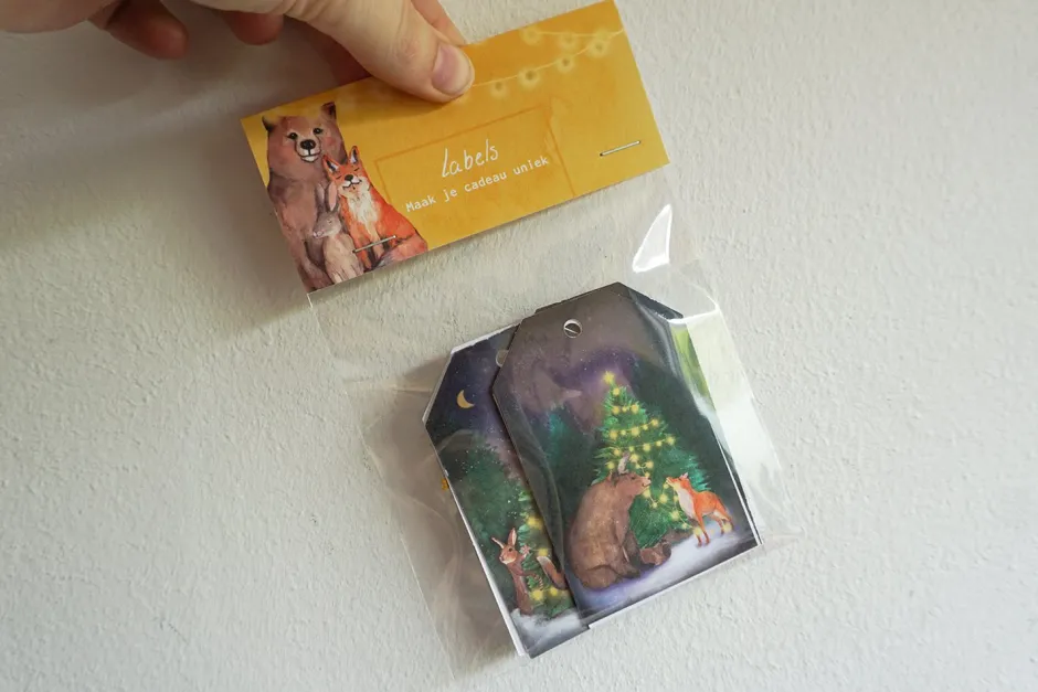 Hot Cadeaulabelset Kerst Cadeaupapier|Wenskaarten