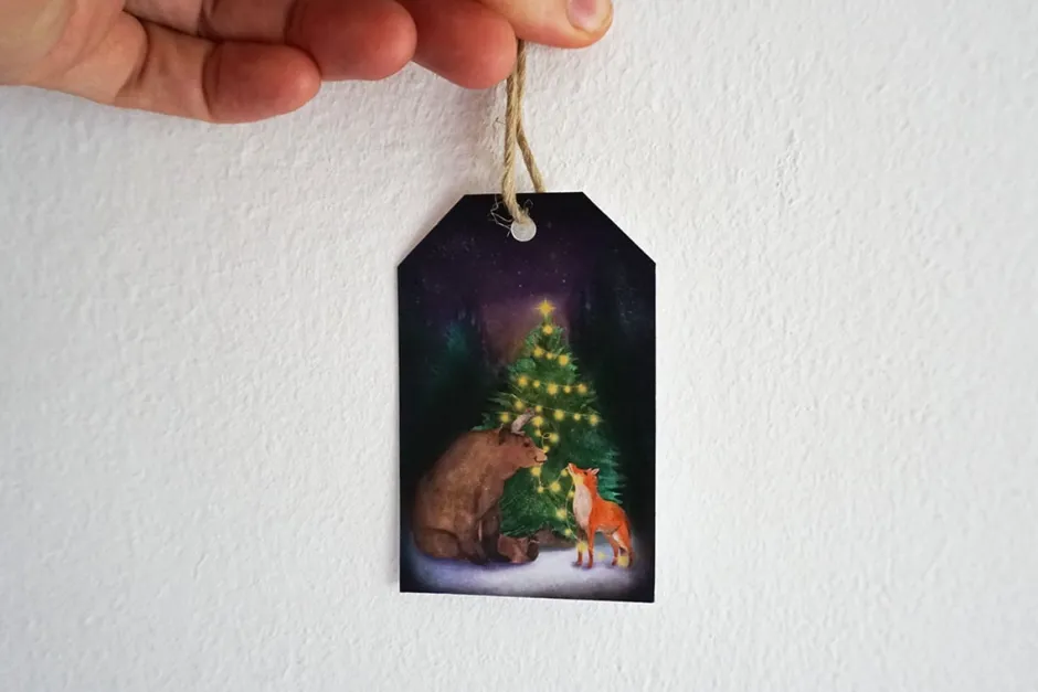 Hot Cadeaulabelset Kerst Cadeaupapier|Wenskaarten