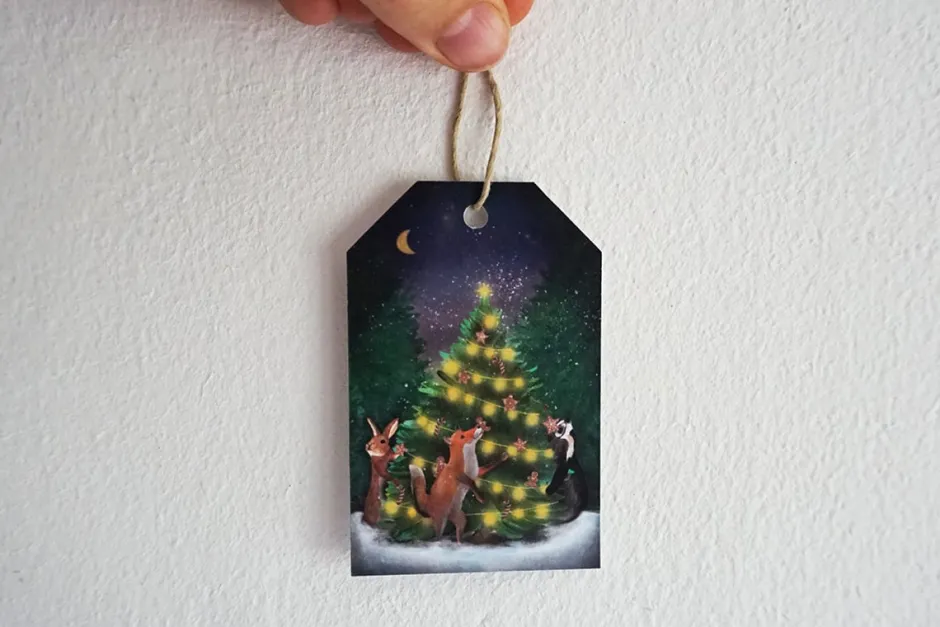 Hot Cadeaulabelset Kerst Cadeaupapier|Wenskaarten