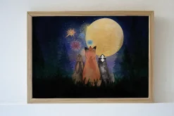 Outlet Poster Kleurrijke Nacht A3 Decoratie