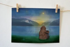 Hot Wenskaart Troost Beer en Das Wenskaarten