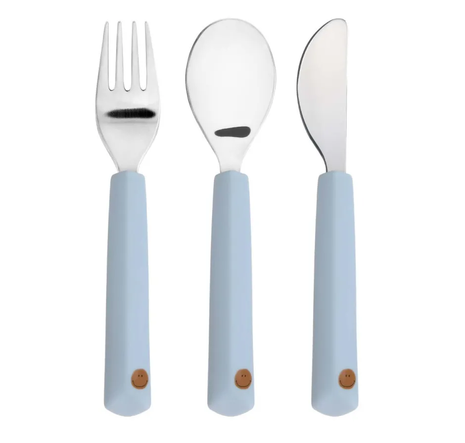 Sale Kinderbestek Happy Rascals Smile Set 3-delig Kinderservies