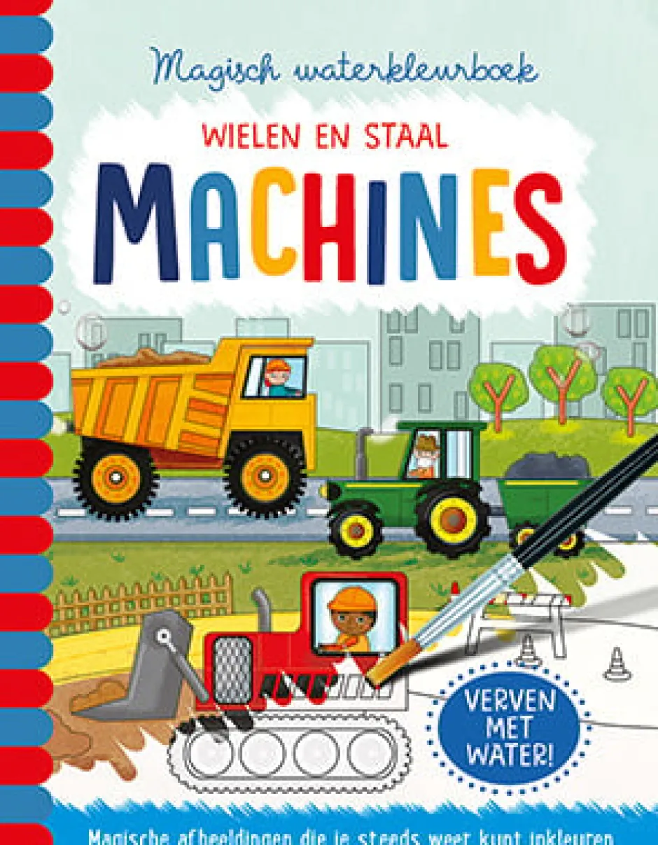 Discount Magisch waterkleurboek - Machines Kleurboeken|Hobbyboeken