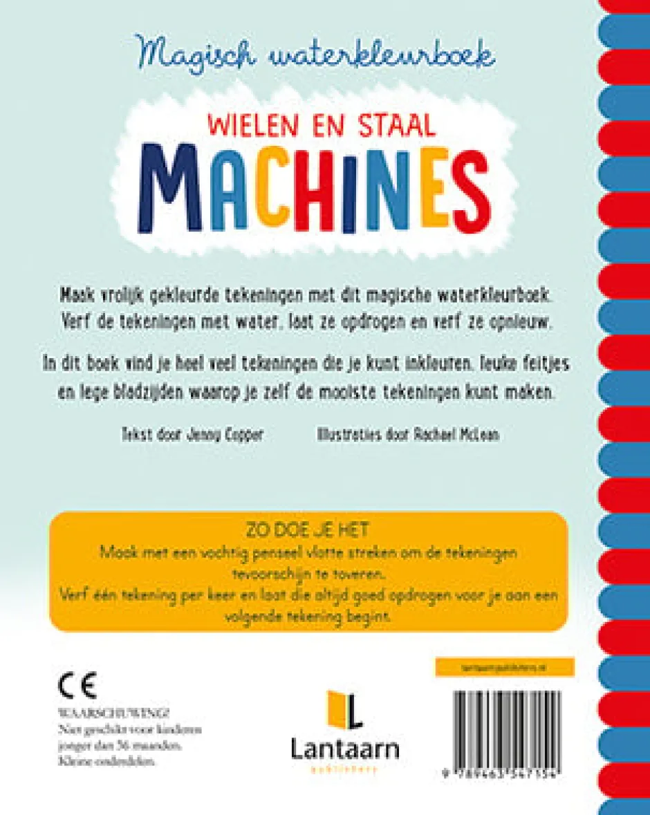 Discount Magisch waterkleurboek - Machines Kleurboeken|Hobbyboeken