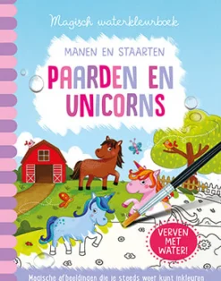 Sale Magisch waterkleurboek Paarden en Unicorns Kleurboeken