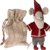 Hot Kerstman Muis Santa Mouse 14cm Muizen