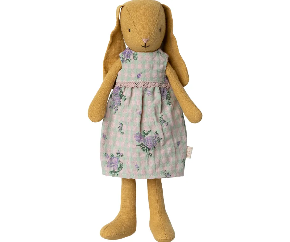 Hot Knuffel Bunny Size 2 Dusty Yellow met Jurk 23cm Konijnen & Hazen