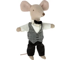 Hot Knuffelmuis Ober 15cm Muizen