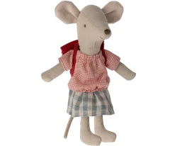 Knuffelmuis Tricycle Big Sister Red Muizen