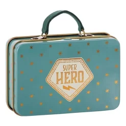 Hot Metalen Koffertje Blue Gold Stars Bekijk Alles