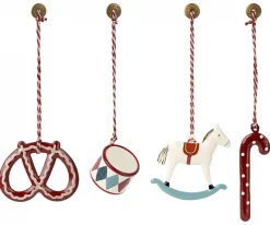 Hot Metalen Ornamenten Peter's Christmas set 4-delig Seizoen