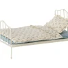 Best Metalen Poppenbed Mini Blauw Poppenhuis