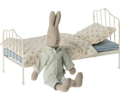 Best Metalen Poppenbed Mini Blauw Poppenhuis