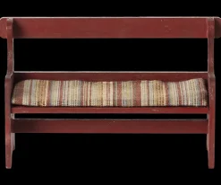 Outlet Poppenhuis Bankje Rood 7.5cm Poppenhuis