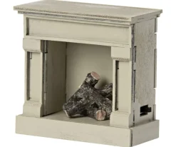 Clearance Poppenhuis Openhaard Off White Poppenhuis