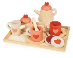 New Theeset met Dienblad Hout Pretend Play / Rollenspel