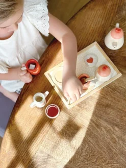 New Theeset met Dienblad Hout Pretend Play / Rollenspel