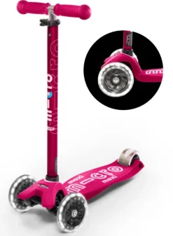 Discount Maxi Deluxe Roze Led Steppen|Buitenspeelgoed