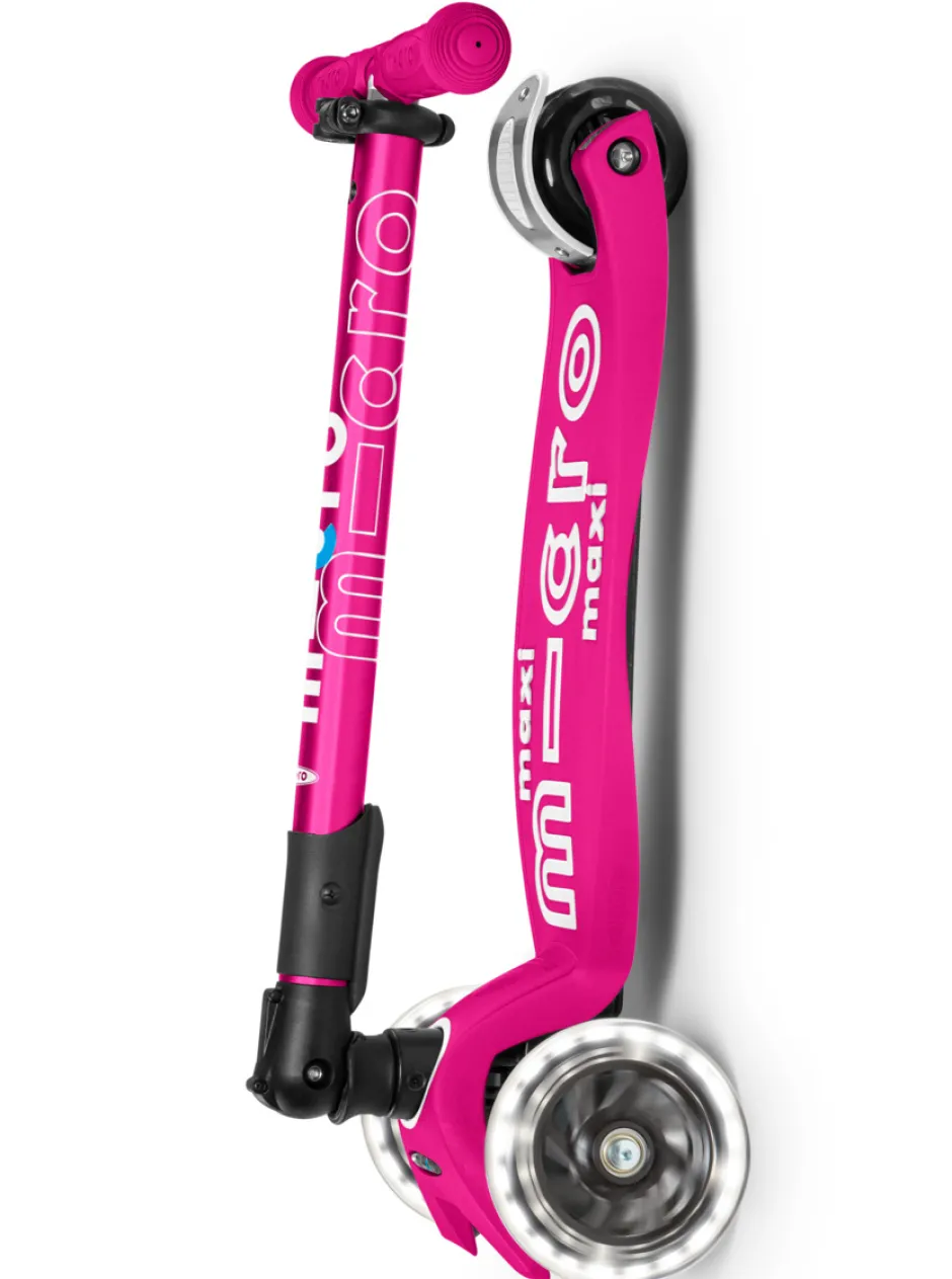 Clearance Maxi Deluxe Inklapbaar Neon Roze Led Steppen