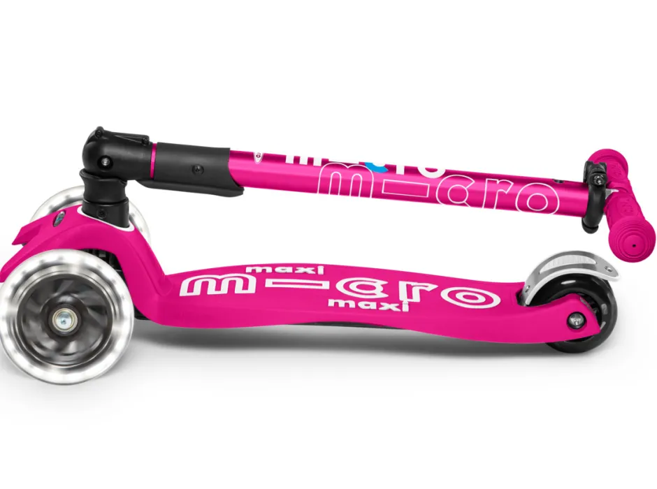 Clearance Maxi Deluxe Inklapbaar Neon Roze Led Steppen