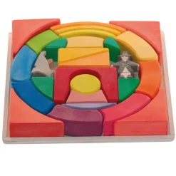 Outlet Blokkendoos Regenboog Circus Figuren En Toebehoren