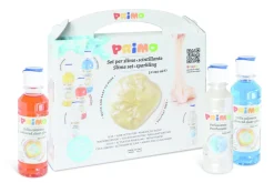 New Set slijm met 3 gekleurde lijm, 1 activator, 1 parel Creatief