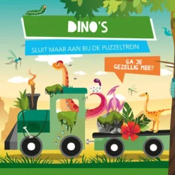 Puzzeltrein Dino's Peuterboeken