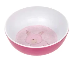 Hot Schaaltje Melamine Konijn Roze Kinderservies|Schoen-/ Sinterklaascadeautjes