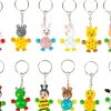 Hot Sleutelhanger Jonge Dieren Hout Set 12-delig Kleine Cadeautjes|Kleine Cadeaus