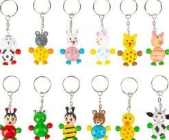 Hot Sleutelhanger Jonge Dieren Hout Set 12-delig Kleine Cadeautjes|Kleine Cadeaus