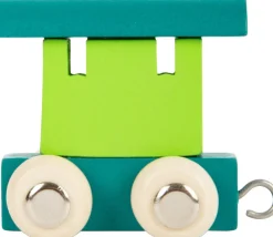 Clearance Lettertrein Blauw en Groen Hout Kleine Cadeautjes|Kleine Cadeaus