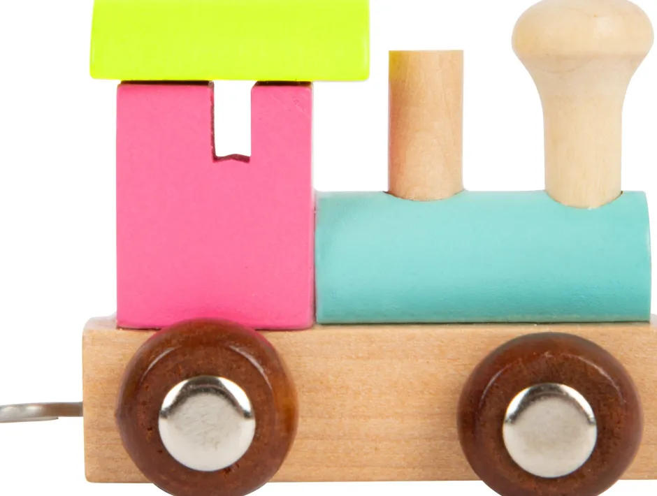 Sale Lettertrein Pastelkleur Hout Kleine Cadeautjes|Kleine Cadeaus