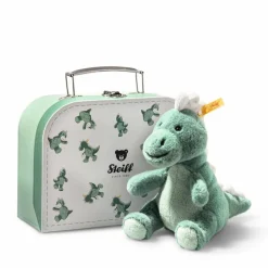 Sale Knuffel Dino T-Rex in Koffertje Lichtgroen 16 cm Steiff