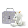 Best Knuffel Eenhoorn Unica in Koffertje Wit 20 cm Steiff