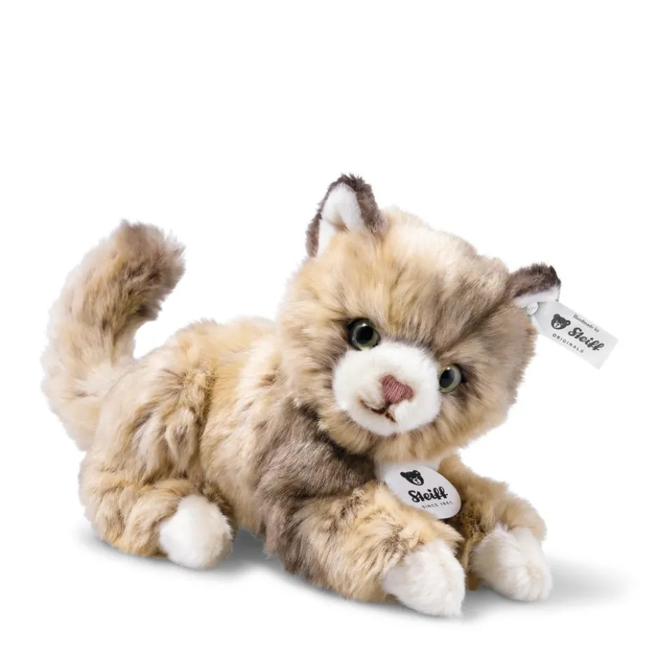 New Knuffel Kat Lucy Donkergrijs 18 cm Steiff