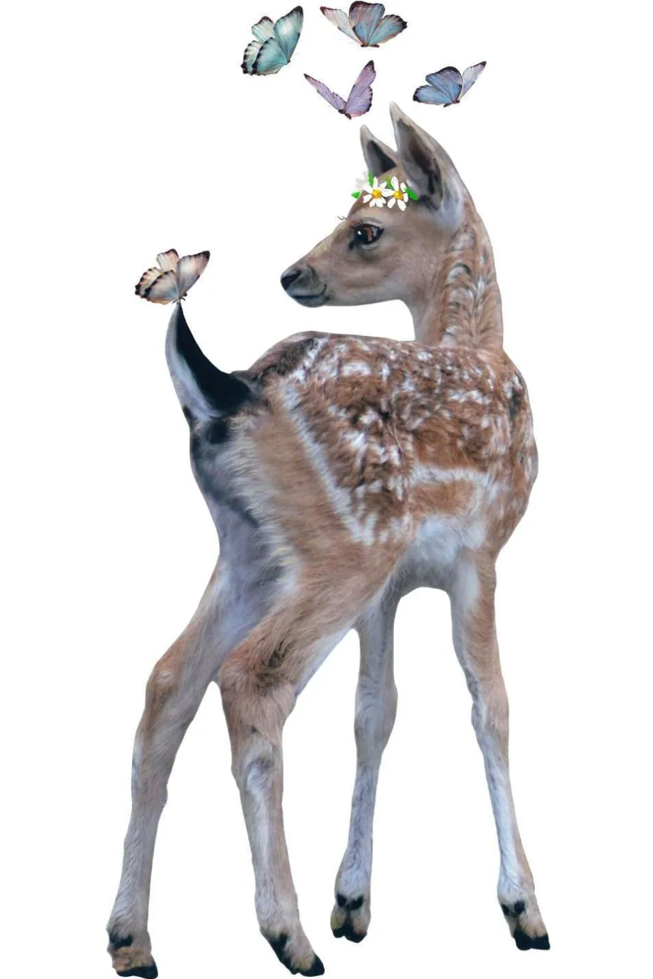 Outlet Muursticker Hertje Pien Decoratie