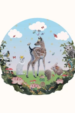 Clearance Muursticker Groot Hert met Vriendjes Decoratie