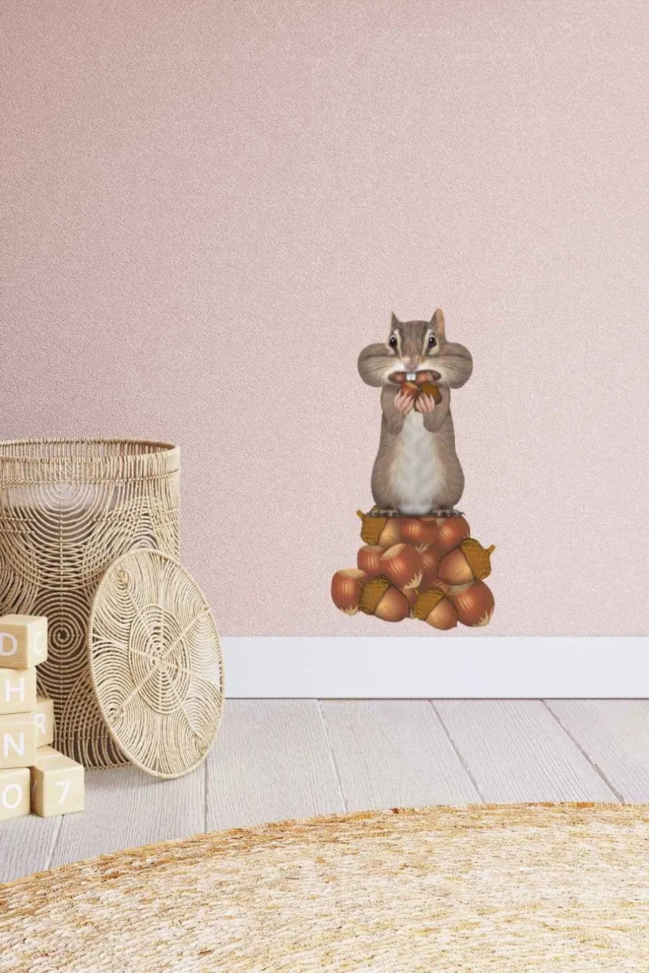 Muursticker Eekhoorn Decoratie