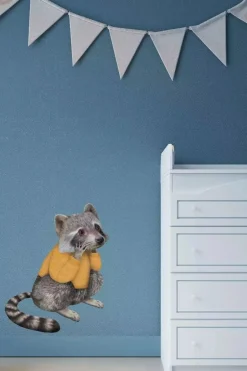 Sale Muursticker Wasbeer met Trui Decoratie