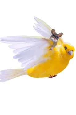 Discount Muursticker Kanarie Sacha en Muisje Bo Decoratie