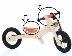 Best Seatcover en Handlebar Oranje Loopfietsen En Driewielers