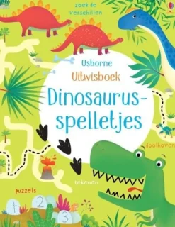 Best Uitwisboek Dinosaurusspelletjes Creatief|Educatieve Boeken