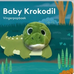 Vingerpopboekje Baby Krokodil Voelboeken