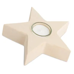 Sfeerlicht met Waxinelichthouder Hout Ster Kerstcadeautjes|Decoratie